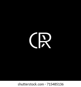 Creative modern unique elegant minimal artistic black and white color OR RO O R initial based letter icon logo.