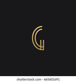 Creative modern unique elegant stylish sports brands black and gold color G initial based letter icon logo.