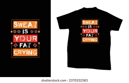 Creative modern unique gym sports fitness typography t shirt design. Elegant clean stylish apparel trendy typography lettering tee t shirt design.