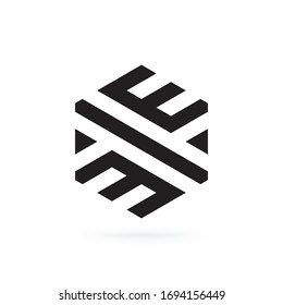 Creative modern Unique letter E logo Icon design Vector template