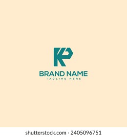 Kreativ moderne, einzigartige Buchstaben PK KP Logo Design Vorlage - Vektorgrafik.