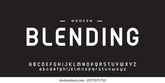 Creative modern urban alphabet font. Digital abstract moslem, futuristic, fashion, sport, minimal technology typography.  Simple numeric vector illustration