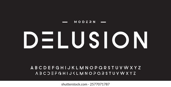 Creative modern urban alphabet font. Digital abstract moslem, futuristic, fashion, sport, minimal technology typography.  Simple numeric vector illustration