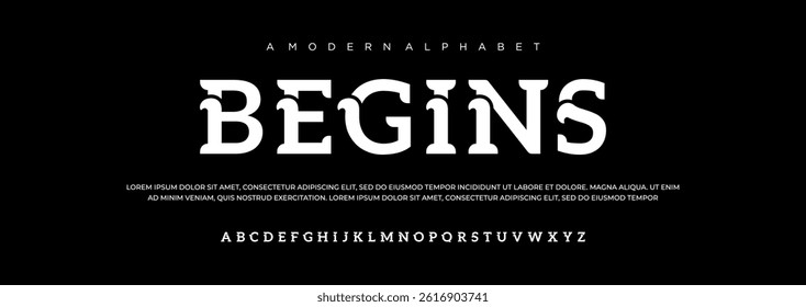
creative modern urban alphabet font Digital abstract moslem futuristic fashion