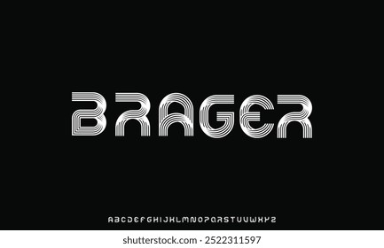 Creative modern urban alphabet fonts. Typography sport, game, technology, fashion, digital, future creative logo font.