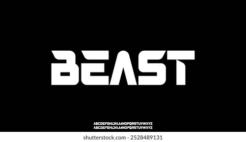 Creative modern urban alphabet fonts. Typography sport, game, technology, fashion, digital, future creative logo font.