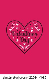 Creative Modern Valentine's Day T-Shirt Design 