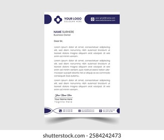 Creative Modern Visual Latter Head Design