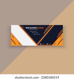 Creative modern web banner design