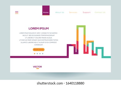 
Creative Modern Website template of real estate ,Vector illustration.