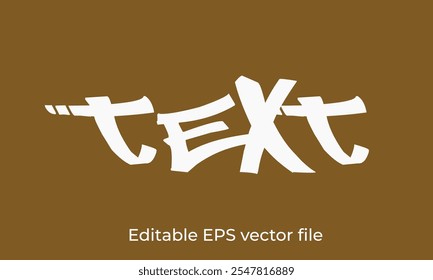Tipografía creativa y moderna de diseño de palabras para proyectos gráficos artísticos, de marca y de identidad visual únicos