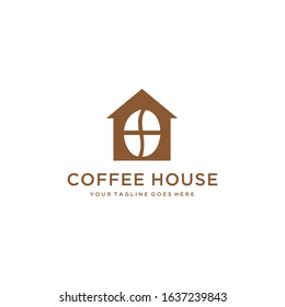 Creative modernCoffee house logo design Vector sign illustration template