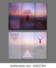 Creative modern-design brochure.