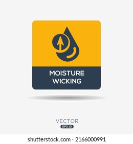 Creative (Moisture Wicking) Icon, Vector Sign.