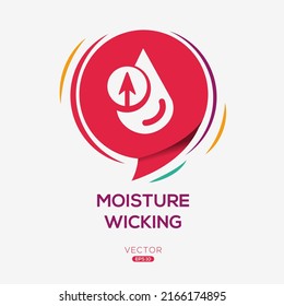 Creative (Moisture Wicking) Icon, Vector Sign.