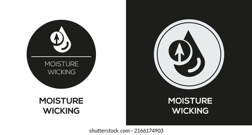 Creative (Moisture wicking) Icon, Vector sign.