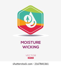 Creative (Moisture Wicking) Icon, Vector Sign.