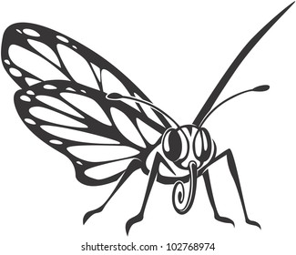 Creative Monarch Butterfly Illustration