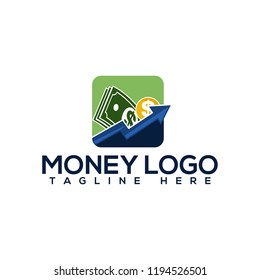 Creative Money Concept Logo Design Template