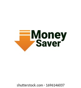 Creative money logo with arrow design template