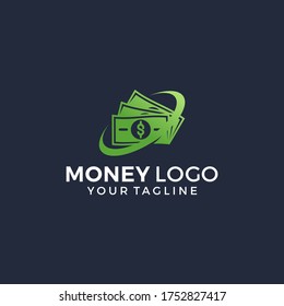Plantilla de diseño de logotipo de dinero creativo
