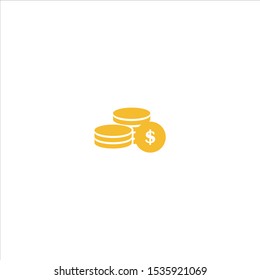Creative money symbol isolated on white background. Symbol money design template, payment method, gift. Suitable for banner, Book Illustration, and Ecommerce Web Landing Page Concept.