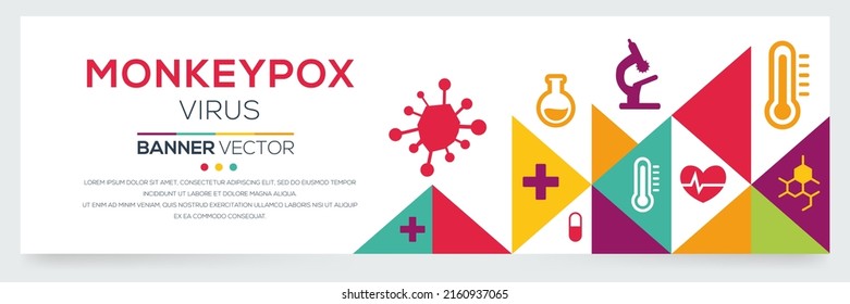 Creative (MONKEYPOX VIRUS) Is A Viral Zoonosis Virus With Icons ,Vector Illustration.