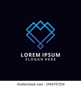 Creative monogram business logo design