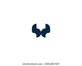 Creative monogram business logo design