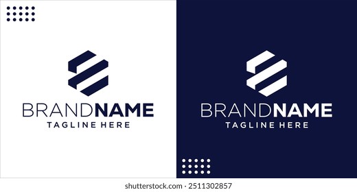 Logotipo Abstractas del hexágono del monograma E creativo, Inspiración del diseño, ilustración, Vector