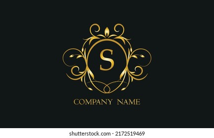 Kreatives Monogramm, Symbol mit Buchstabe S. Logo-Design für Ihr Geschäft, Restaurant, Einladung, Label.