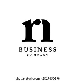 Creativo Monograma Iniciales Carta R N, inspiración en el diseño de logotipo de lujo RN. prima de diseño de logotipo de icono de letra