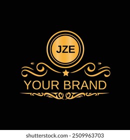 Creative monogram JZE letter logo design for company branding