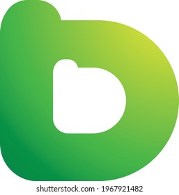 Creative monogram letter B logo initial, infinity geometric shape emblem.