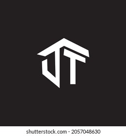 Logotipo de letra d y t de monograma creativo Vector Premium