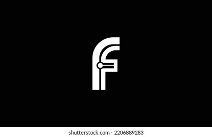 creative monogram letter f ff logo design template.