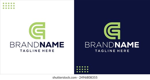 Creative Monogram Letter G Logo, Design Inspiration, Illustration, Vector