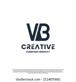 creative monogram letter V B logo design inspiration