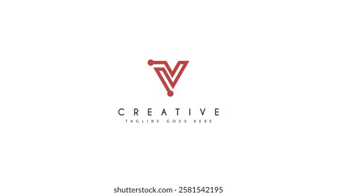 creative monogram letter v logo design inspiration template for consulting, initials, financial companies