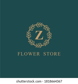 Creative monogram letter z frame luxury logo design