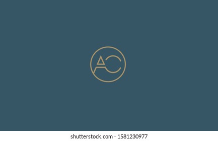 Creative Monogram letters AC,CA,A and C logo