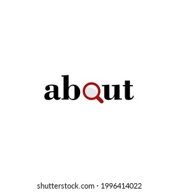 Logotipo de monograma creativo combinado con vidrio de alrededor y de aumento