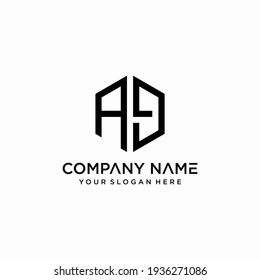 creative monogram logo design template