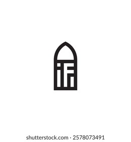 Creative Monogram Logo of IF and FI Bullet for Versatile Branding