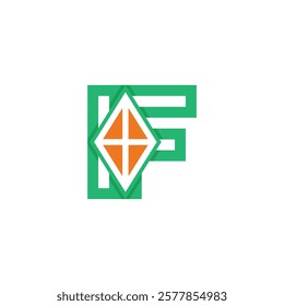 Creative Monogram Logo of IF and FI 
Diamond for Versatile Branding