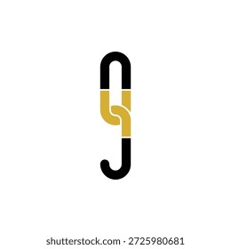 Logotipo de monograma criativo de JQ e QJ para marca versátil