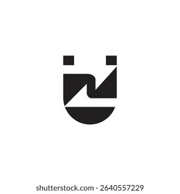 Creative Monogram Logo of ZU and ZU for Versatile Branding