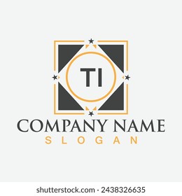 Creative monogram TI letter logo design for company branding