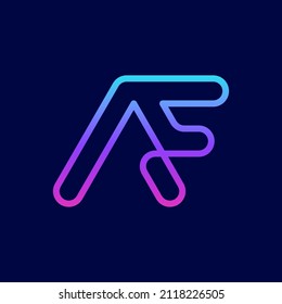 Creative Monoline Letter AF logo