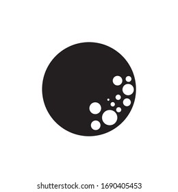 creative moon illustration. vector icon